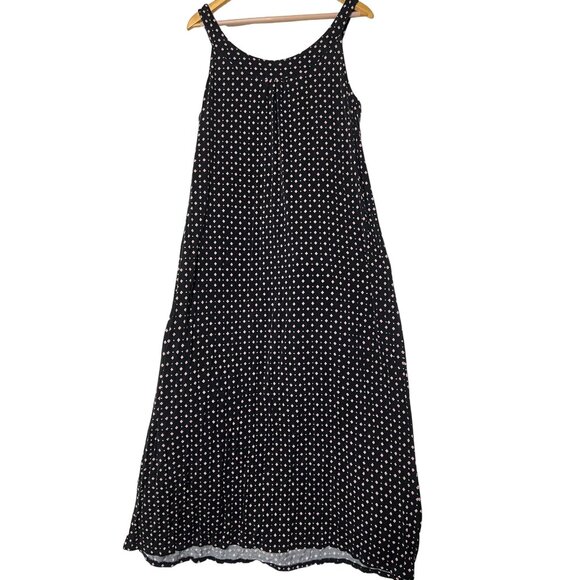 Alfani Intimates Black  Pink Diamond Pattern Sleeveless Maxi Dress XL Athleisure - Picture 5 of 14